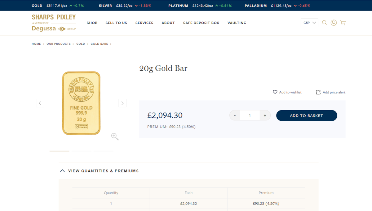 Sharps Pixley Ecommerce Product