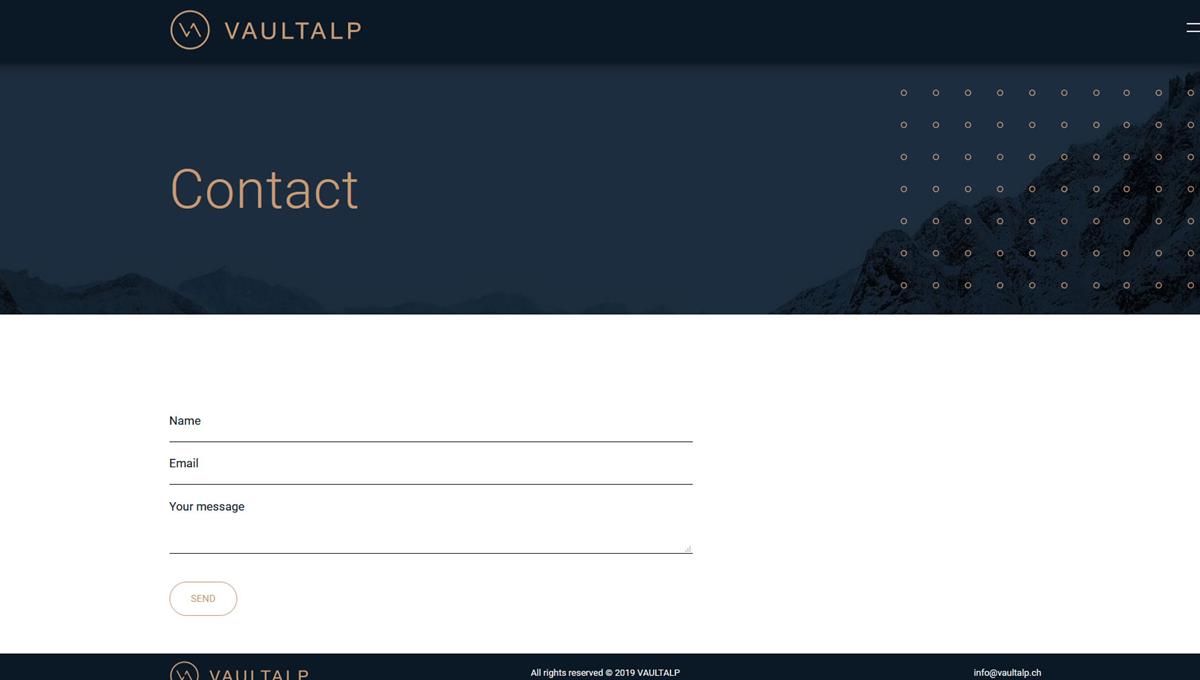 VAULTALP Contact Page